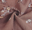 1D1536 Rose 100 Percent Rayon Fabric - Crinkle Texture, 50/52" Width (1 Yard)