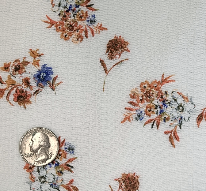 Rayon Crinkle 1D1537 Natural Rayon Fabric - Natural Crinkle Texture, 50/52" Width (1 Yard)