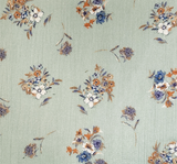 Rayon Crinkle 1D1537 Sky Rayon Fabric - Sky Crinkle Texture, 50/52" Width