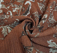 Rayon Crinkle 1D1587 Rayon Fabric - Rust, Textured Crinkle, 50/52" Width (1 Yard)