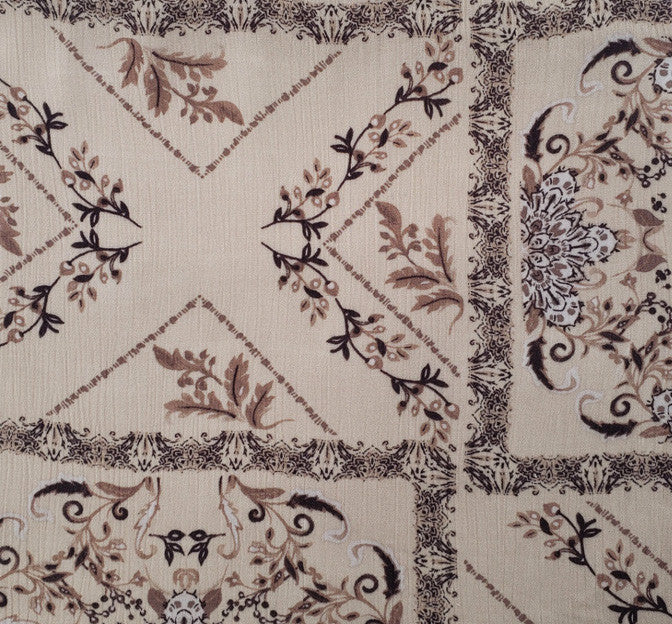 Rayon Crinkle 1D1587 Rayon Fabric - Taupe Crinkle Texture, 50/52" Width