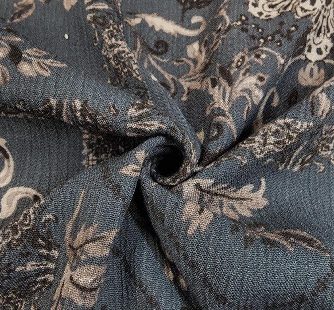 1D1587 Titan 100 Percent Rayon Fabric - Crinkle Texture, 50/52" Width