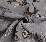 Rayon Crinkle 1D1587 100 Percent Rayon Fabric - Warm Gray, Crinkle Texture, 50/52" Width