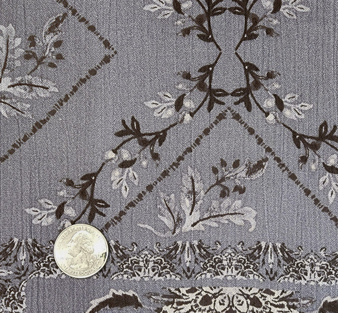 Rayon Crinkle 1D1587 100 Percent Rayon Fabric - Warm Gray, Crinkle Texture, 50/52" Width