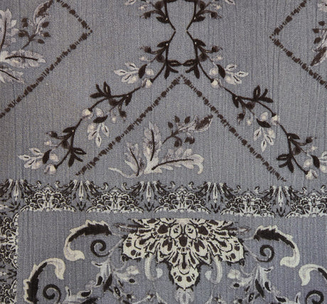 Rayon Crinkle 1D1587 100 Percent Rayon Fabric - Warm Gray, Crinkle Texture, 50/52" Width