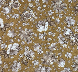 Rayon Crinkle 1D1590 100 Percent Rayon Fabric - Mustard Crinkle Texture, 50/52" Width