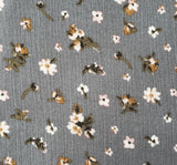 Rayon Crinkle 1D1615 Rayon Fabric - Warm Gray Crinkle Texture, 50/52" Width (1 Yard)