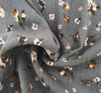 Rayon Crinkle 1D1615 Rayon Fabric - Warm Gray Crinkle Texture, 50/52" Width (1 Yard)