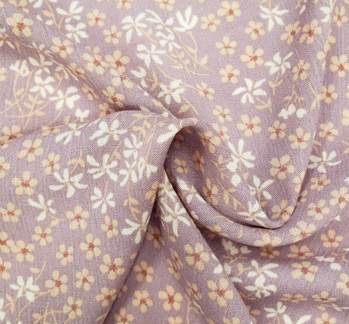 1 Yard Rayon Crinkle Fabric Pale Mauve Rayon Pale Mauve 50 to 52 Inches Wide