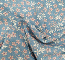 1 yarda de tela arrugada de rayón color azul primavera, ancho de 50 a 52 pulgadas