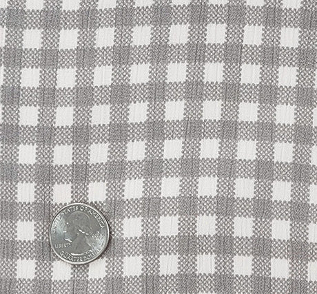 Rayon Crinkle 1D1649 100 Percent Rayon Fabric - Dark Cement, Crinkle Texture, 50/52" Width