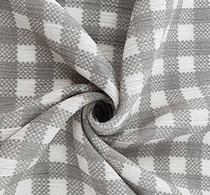 Rayon Crinkle 1D1649 100 Percent Rayon Fabric - Dark Cement, Crinkle Texture, 50/52" Width