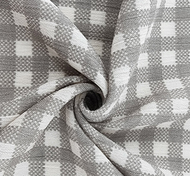 Rayon Crinkle 1D1649 100 Percent Rayon Fabric - Dark Cement, Crinkle Texture, 50/52" Width