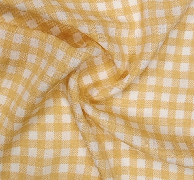 Rayon Crinkle 1D1649 Mango Rayon Fabric - Mango, Crinkle, 50/52" Width (1 Yard)