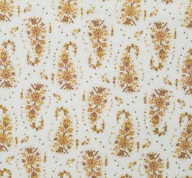 Rayon Crinkle 1D1654 Neutral Rayon Fabric - Neutral Crinkle Texture, 50/52" Width