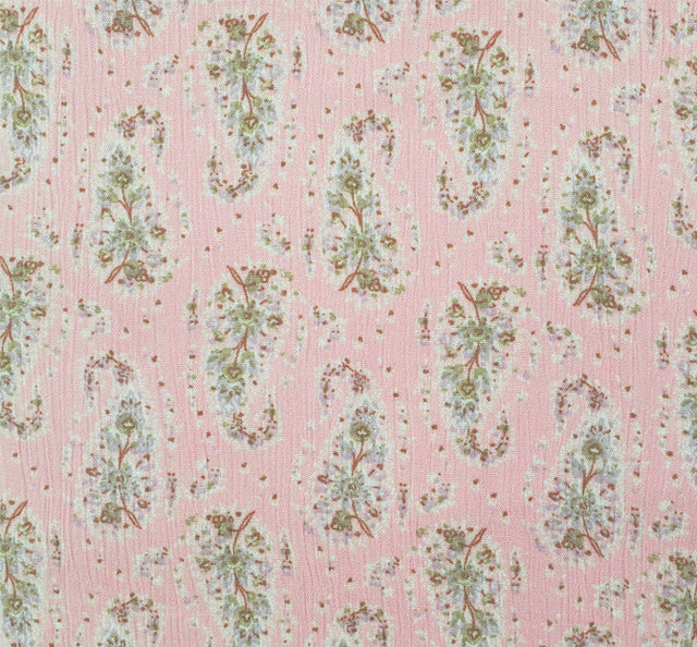 Rayon Crinkle 1D1654 Pink Haze Rayon Fabric - Pink Haze, Crinkle Texture, 50/52" Width