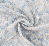 Rayon Slub 1D1673 100 Percent Rayon Fabric - Sky Gray, Slub Texture, 55/56" Width