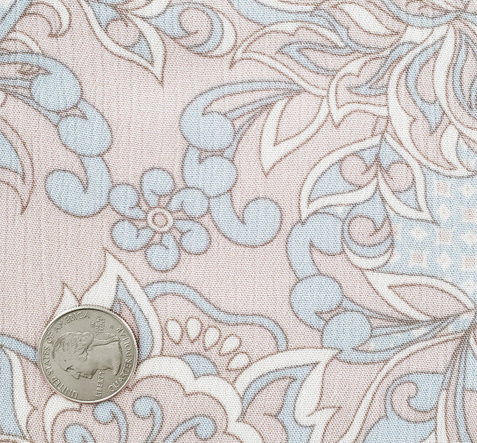 Rayon Crinkle 1D1675 100 Percent Rayon Fabric - Sky Gray, Crinkle Texture, 50/52" Width
