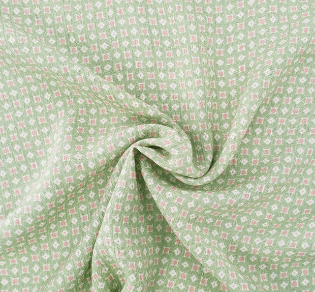 Rayon Crinkle 1D1678 Rayon Fabric - Laurel Green Crinkle Texture, 50/52" Width