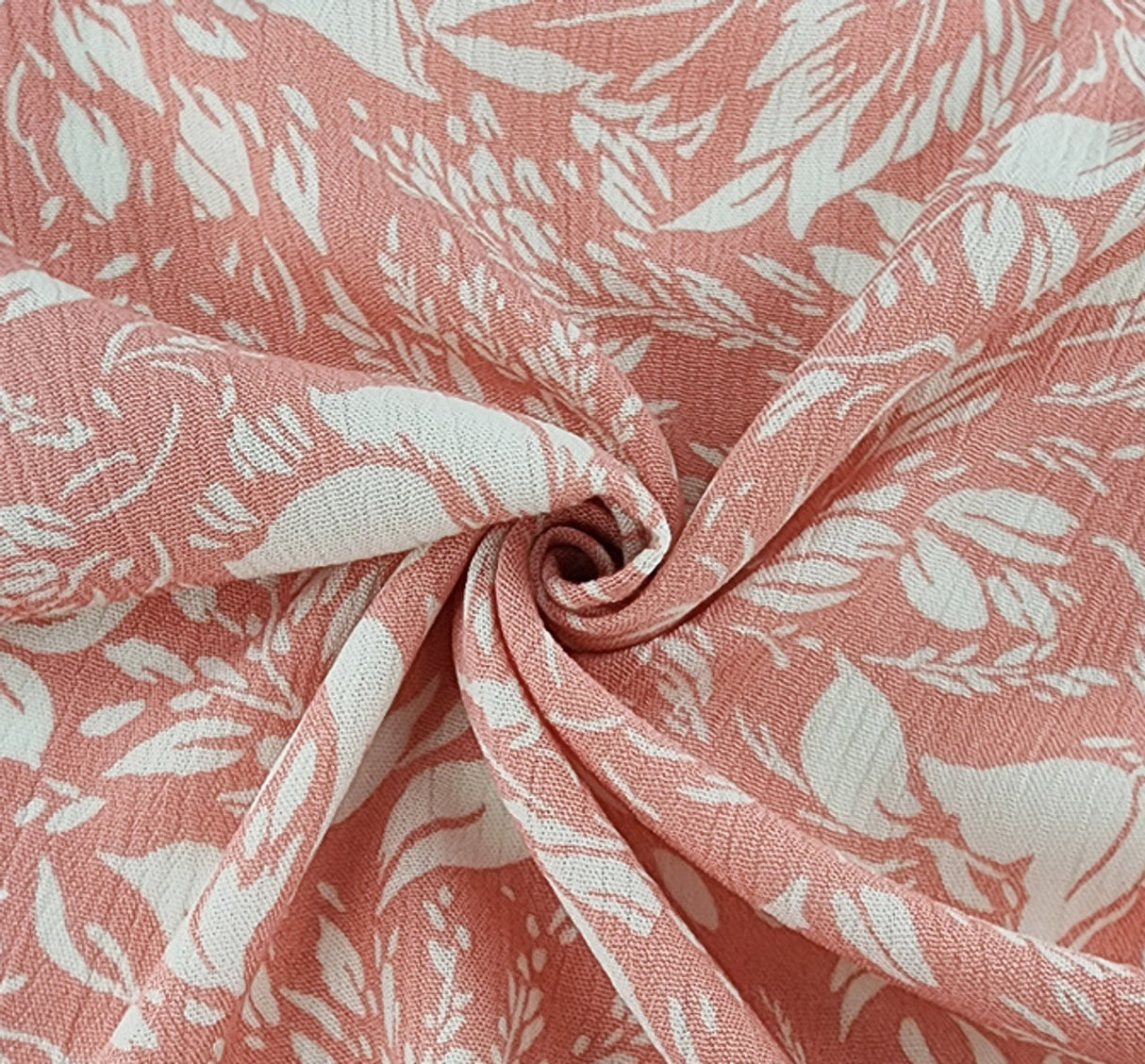 1 Yard Rayon Crinkle Fabric 50/52" Wide, Lightweight Canyon Sunset Crepon for Apparel