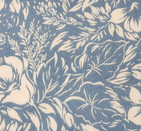Rayon Crinkle 1D1704 100 Percent Rayon Fabric - Denim Blue Crinkle Texture, 50/52" Width