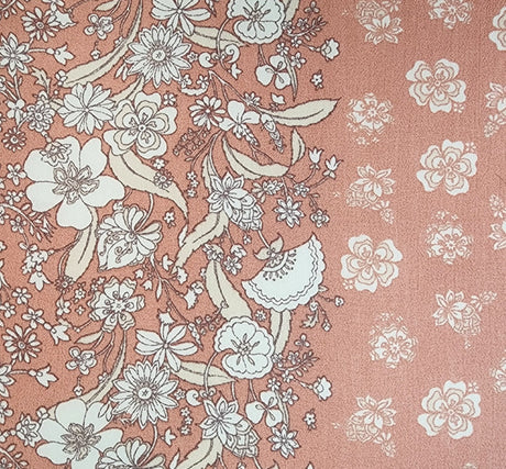 Rayon Crinkle 1D1711 Coral Haze Rayon Fabric - Coral Haze Crinkle Texture, 50/52" Width (1 Yard)