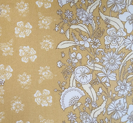 1 Yard Rayon Crinkle Crepon Fabric Mango, Lightweight Woven Apparel Material 50/52" Wide