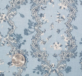 Rayon Crinkle 1D1717 100 Percent Rayon Fabric - Denim Blue Crinkle Texture, 50/52" Width