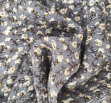 Rayon Crinkle 1D423 Ash Rayon Fabric - Ash, Crinkle Texture, 50/52" Width (1 Yard)