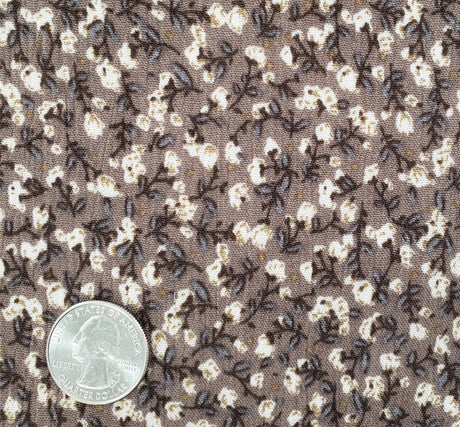 Rayon Crinkle 1D423 Mocha Rayon Fabric - Mocha Textured Crinkle, 50/52" Width