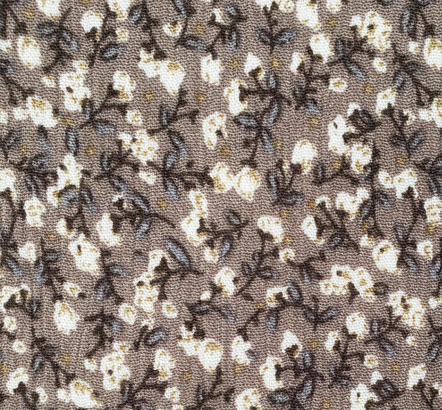 Rayon Crinkle 1D423 Mocha Rayon Fabric - Mocha Textured Crinkle, 50/52" Width