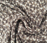 Rayon Crinkle 1D423 Mocha Rayon Fabric - Mocha Textured Crinkle, 50/52" Width
