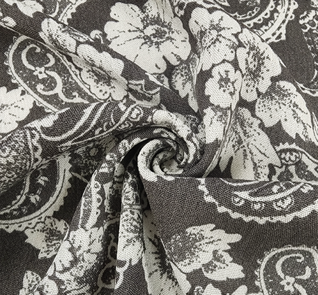 Rayon Crinkle 1D653 Rayon Fabric - Asphalt Gray, Crinkle Texture, 50/52" Width