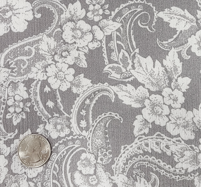 Rayon Crinkle 1D653 Rayon Fabric - Gray Crinkle, 50/52" Width (1 Yard)