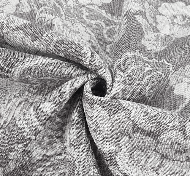 Rayon Crinkle 1D653 Rayon Fabric - Gray Crinkle, 50/52" Width (1 Yard)