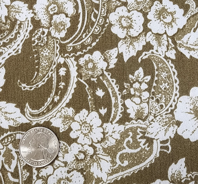 Rayon Crinkle 1D653 Military Olive Rayon Fabric - Military Olive, Crinkle Texture, 50/52" Width (1 Yard)