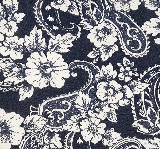 Rayon Crinkle 1D653 Navy Rayon Fabric - Navy Textured, 50/52" Width (1 Yard)