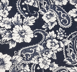Rayon Crinkle 1D653 Navy Rayon Fabric - Navy Textured, 50/52" Width (1 Yard)