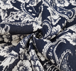 Rayon Crinkle 1D653 Navy Rayon Fabric - Navy Textured, 50/52" Width (1 Yard)
