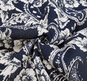 1 yarda de tela arrugada de rayón azul marino para vestidos, blusas, faldas y ropa ligera, ancho 50/52"