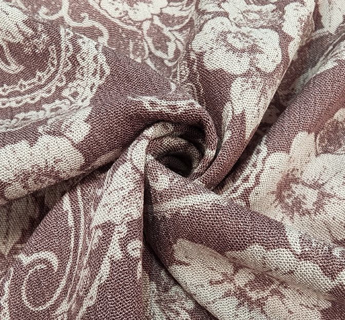 Rayon Crinkle 1D653 Rose Rayon Fabric - Rose Textured, 50/52" Width