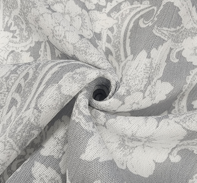 Rayon Crinkle 1D653 Silver Rayon Fabric - Silver Textured, 50/52" Width (1 Yard)