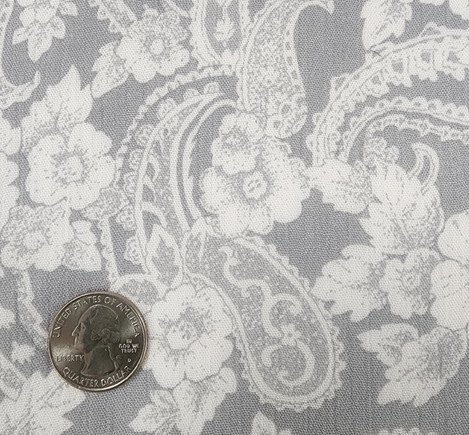 Rayon Crinkle 1D653 Silver Rayon Fabric - Silver Textured, 50/52" Width (1 Yard)