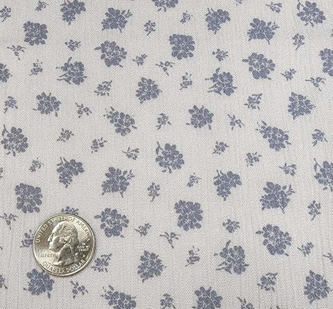 Rayon Crinkle 1D730 Rayon Fabric - Cool Gray Crinkle Texture, 50/52" Width (1 Yard)
