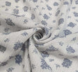 Rayon Crinkle 1D730 Rayon Fabric - Cool Gray Crinkle Texture, 50/52" Width (1 Yard)
