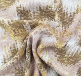 1 Yard Sandstone Rayon Crinkle Crepon Apparel Fabric – Lightweight Woven, 50/52” Wide