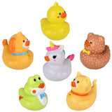 Kawaii Animal Rubber Duckies 6" (1 DZ)