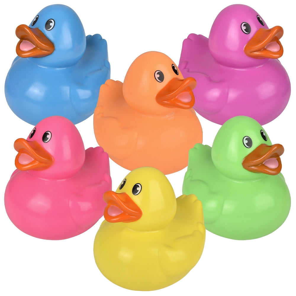 Neon Rubber Duckies 6" (1 DZ)