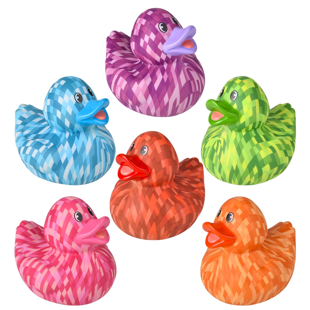 Pixel Rubber Duckies 6" (1 Dozen)