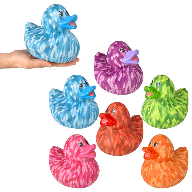 Pixel Rubber Duckies 6" (1 Dozen)